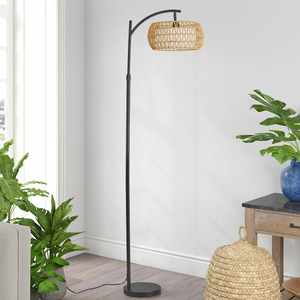 Lampada da Terra di Lusso Stile Pesca con Base in Marmo e <span class=keywords><strong>Paralume</strong></span> in Corda Fatto a Mano per Soggiorno Camera da Letto Luce da Lettura - Product Image 4