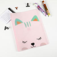 Hengyao – livre A4 en plastique, mignon, Transparent, Transparent, dossier de documents, produits de papeterie scolaire, vente en gros