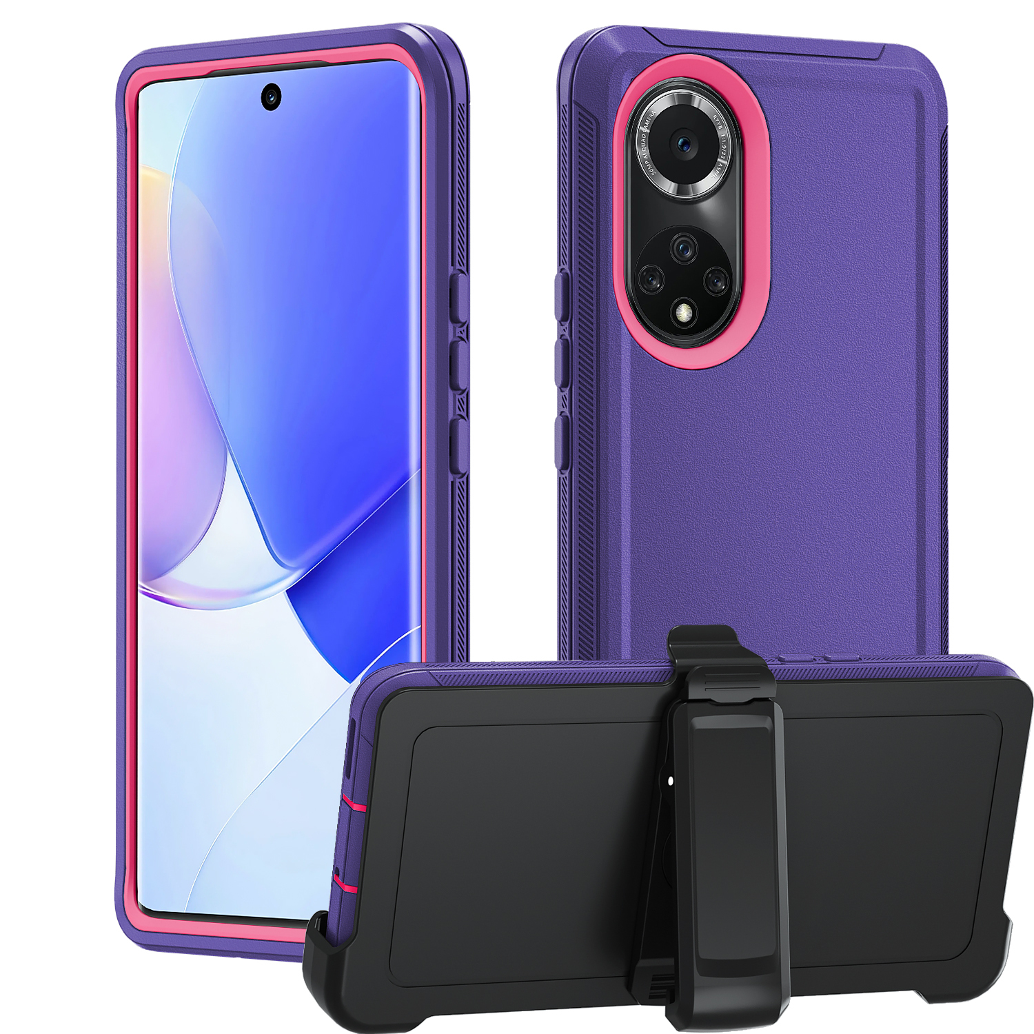 Morado oscuro sin clip