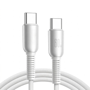 Câble de données tressé PD à charge rapide 60W avec connecteurs USB-C pour téléphones mobiles 15, 16, 17 - Product Image 1