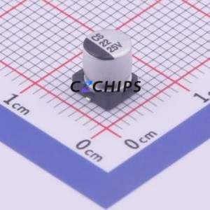Condensador Electrolítico de Aluminio SMD CS1E220M-CRD54, D5xL5.4mm 22uF 20% 25V 5mm - Product Image 1