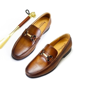 Scarpe da uomo in pelle con mocassino Penny di qualità Premium di lusso Slip On mocassino che guida scarpe da passeggio scarpe Casual di colore dipinte a mano - Product Image 2
