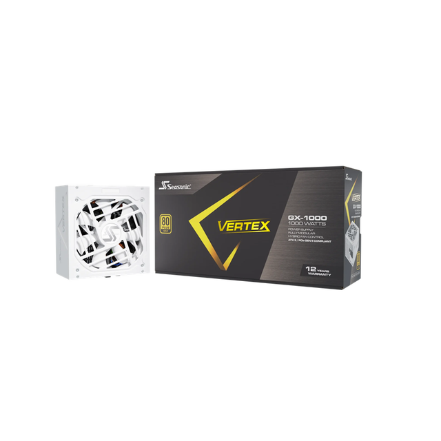 Brand New ATX Power Supply Seasonic VER-TEX GX1000 White 80Plus Gold FULL Modular Computer Power Supply for Gaming
