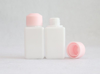 Emballage de soins de la peau en plastique de haute qualité cosmétiques Lotion Toner bouteille Kit de voyage carré PETG bouteille sérigraphie élégant