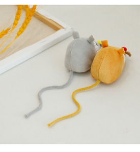 Suministros de burlas para gatos, cola larga, pequeño ratón gordito, gato, juguetes de menta, gato, ratón de peluche, juguetes, suministros para mascotas - Product Image 4