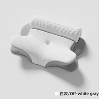 Oreiller cervical ergonomique le plus vendu avec soutien de contour, housse respirante et amovible, idéal pour coussin de lit
