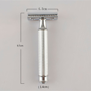 JDK Lâmina de barbear de metal prateado de alta qualidade, ferramenta de barbear, lâmina de barbear de segurança - Product Image 6