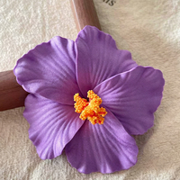 Jepit Rambut Bunga Hibiscus dengan Bahan Ringan & Tahan Air, Jepit Samping Wanita yang Lucu dan Manis untuk Liburan Pantai