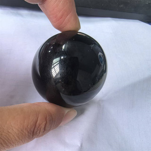 Nuevas Esferas de Cristal Espiritual de 40 mm, Bola de Cristal de <span class=keywords><strong>Obsidiana</strong></span> Negra Natural en Venta - Product Image 1