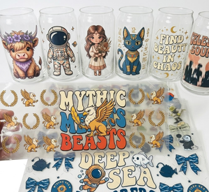 Nuevas pegatinas 3D UV para transferencia térmica sin necesidad de calor, resistentes al agua, de PET para vasos de 16 oz - Product Image 3