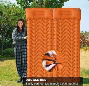 Portable Pvc Flocage Gonflable Air Matelas Reine Double <span class=keywords><strong>Camping</strong></span> Lit Ensemble Moderne Pique-Nique Voiture Up Multi-Fonctionnel Contemporain - Product Image 5