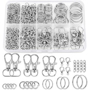 Mousquetons pivotants en métal pour porte-clés, crochets pivotants en vrac, anneaux en D, glissières pour sacs à main, sangles, colliers pour chiens, matériel de couture DIY - Product Image 1
