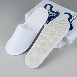 OEM Beyaz Havlu Terlikler EVA Tabanlı Özel Logo Toplu Toptan Satış - Product Image 2