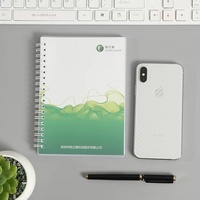 Cahier A5 fileté 100 feuilles couverture en cuir PVC de luxe Logo personnalisable spirale sténographie bobine Style couverture rigide à feuilles mobiles