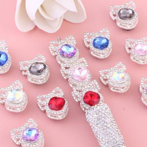 2025 Venta caliente amor completo Rhinestone cristal corazón cuentas para bolígrafos DIY joyería teléfono cadenas pluma accesorios de cuentas - Product Image 4