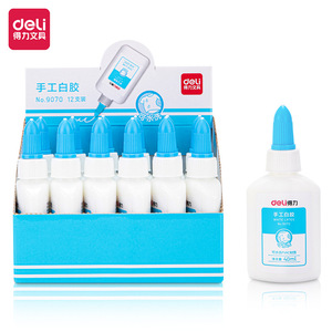 Colle blanche Deli 40g pour projets d'artisanat et de bricolage pour étudiants, soluble dans l'eau - Product Image 2