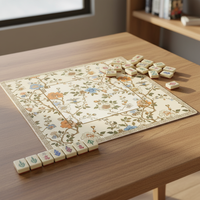Tapis de table de mahjong pliable spécial transfrontalier Duolian en caoutchouc antidérapant insonorisant et anti-bruit, facile d'entretien, moderne