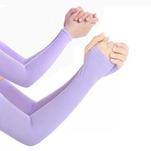 Gants de protection solaire anti-UV élastiques amincissants à manches longues en soie glacée avec logo personnalisé et dégradé de couleurs 2026 - Product Image 4