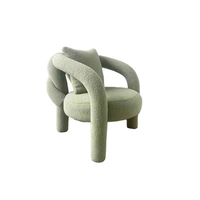 Fauteuil individuel en tissu, design italien moderne, luxueux, modulaire, durable, confortable, écologique, avec pieds en bois, pour salon, hôtel, villa