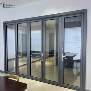 Puerta Plegable Moderna Landsharp de Vidrio, Aislamiento Térmico de Aleación de Aluminio, Decoración Exterior para Dormitorio, Fibra de Vidrio para Sala de Estar - Product Image 2