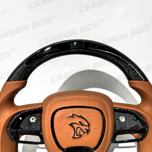 Volant en fibre de carbone LED pour Dodge Challenger Charger RT Jeep Trackhawk <span class=keywords><strong>Durango</strong></span> SRT Hellcat Vente directe d'usine - Product Image 5