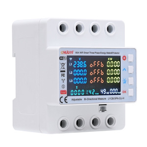 Chliuyi 80A Wifi Smart Three Phase Energy Meter Protector With Built In 3 Relays For Industrial Use - Product Image 3