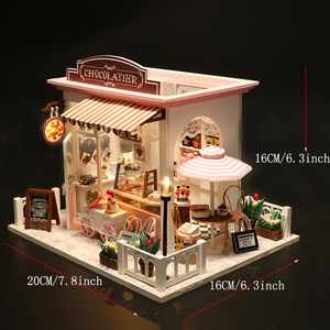 Hamaileon DIY Miniature Coco's Whimsical Ideas, Kit de maison de poupée 3D en MDF écologique, avec lumières LED, meubles, artisanat et ornements - Product Image 3