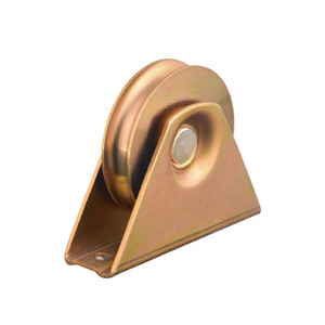 Poulie de support triangulaire robuste <span class=keywords><strong>pour</strong></span> système de glissière en U, V, Y, avec <span class=keywords><strong>roulettes</strong></span> et <span class=keywords><strong>rail</strong></span> de suspension - Product Image 3