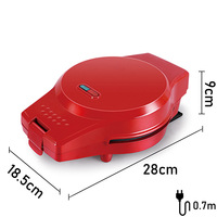 Mini gaufrier électrique compact antiadhésif pour petit-déjeuner à la française, idéal pour gâteaux et pâtisseries maison et utilisation en extérieur