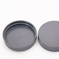 Tapas de Polipropileno de 48/400 48 mm, Tapas Frescas para Envases de Vidrio o Plástico, Rosca Continua con Laterales Acanalados y Forro de Espuma