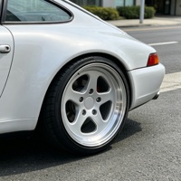 Jantes Bku 5x130 pour Porsche 911 964 993 944 968 928 986 Boxster 17 18 pouces, jantes en alliage monobloc personnalisées, lèvres profondes argentées