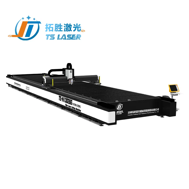 Tuosheng baja tahan karat cnc fiber 3000W-6000W laser cutter lembar Logam laser pemotong mesin steelfor dijual di pakistan