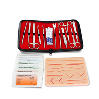Mannequin de dissection en acier inoxydable et silicone pour étudiants en sciences médicales, kit d'entraînement à la chirurgie et à la suture, B5750 Healer