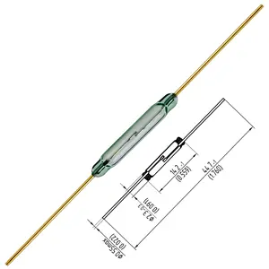 RMCIP original russie marque 14mm tube de verre interrupteur à lames hermétique avec broches dorées MKA-14103 1500 pièces/boîte blanche