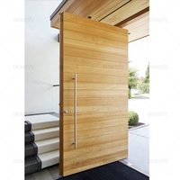 Portes d'entrée extérieures économiques du Sénégal, portes pivotantes en bois personnalisées, couleur sur mesure, sécurisées, pour maisons