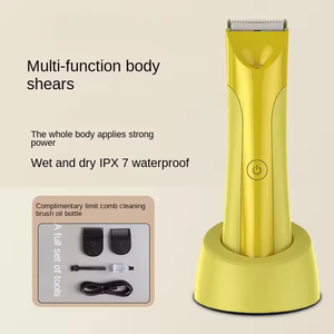 Tondeuse corporelle lavable pour usage domestique, épilateur, rasoir féminin, interface anglaise, rechargeable, pour les zones intimes et le nez - Product Image 1