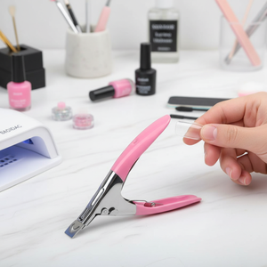 Cortaúñas de acrílico de acero inoxidable profesional de alta calidad, cortador de puntas, recortador de uñas postizas de precisión para resultados de expertos - Product Image 3