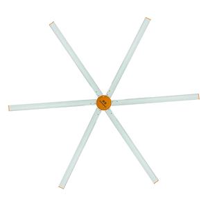 4.9M HVLS grand <span class=keywords><strong>ventilateur</strong></span> <span class=keywords><strong>de</strong></span> plafond refroidi par air PMSM moteur noir alliage d'aluminium restaurants entrepôts fabrication électrique <span class=keywords><strong>ventilateur</strong></span> HVLS - Product Image 4