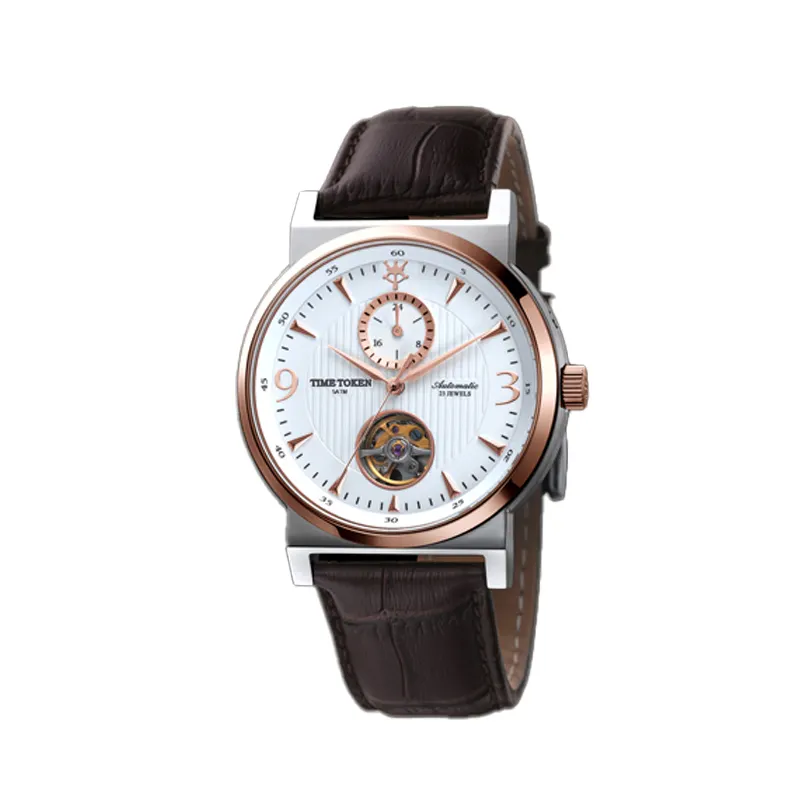 Casual classic male winner automatic mechanical watches custom logo luxury men wristwatch