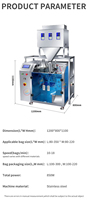 Machine pneumatique automatique pour sachets à fermeture éclair (stand-up) en kraft et plastique (doypack) pour noix, café, aliments et graines, avec composants de moteur