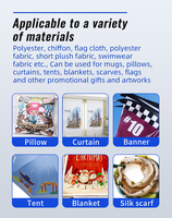Ensemble d'encre à sublimation numérique textile premium Aomya, 6 couleurs, 100 ml, compatible avec les imprimantes Epson I3200 XP600 DX5 L8050