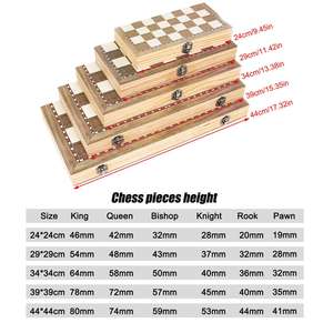 Custom High Quality 3 in 1 Foldable Natural Wood <strong>Chess</strong> Board <strong>Set</strong> With Poker <strong>Set</strong> <strong>Novelty</strong> Board Game Company Promotion Gifts - Product Image 6