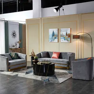 legend commercial home furniture european style sectional sofa l shaped fabric grey sofa velvet sofa set