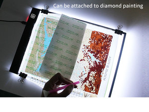 Planche à <span class=keywords><strong>dessin</strong></span> LED A4, planche à tracer pour tatouage LED, acrylique, tablette lumineuse LED pour enfants, fonction blanche, USB, réglable, boîte à lumière lumineuse - Product Image 2