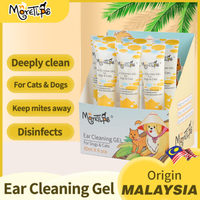 Gel nettoyant pour oreilles MORETIPS 60ml, éliminateur de cérumen pour chiens et chats, nettoyage en profondeur, ingrédients végétaux non irritants, huile essentielle végétale