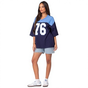 Wholesale Women's Oversized Casual <b>T</b> <b>Shirt</b> Cotton Polyester Streetwear Tee Custom Logo Private Label Clothing Manufacturer - Product Image 4