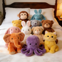 Jouets en peluche d'animaux de la forêt, tissu super doux, anti-stress, certifiés sûrs, différentes tailles pour enfants
