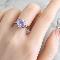 Bague en argent sterling 925 plaqué rhodium, taille octogonale, avec diverses pierres précieuses naturelles, pour femme, idéale pour les soirées – Vente en gros usine