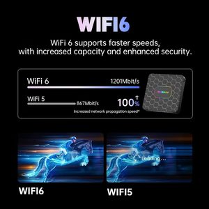 Boîtier TV Android R69MAX 4 Go 32 Go RK3528 Quad Core 8K HDR10 Lecteur multimédia en streaming Smart TV - Product Image 5