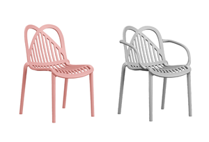 USA DELIVERY Modern Design <b>Stackable</b> Plastic Restaurant <b>Chair</b> with Armrests for Commercial Use - Product Image 3